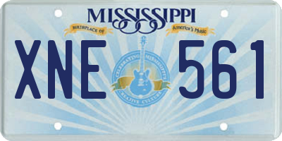 MS license plate XNE561