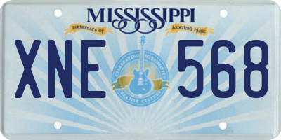 MS license plate XNE568