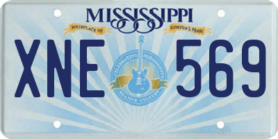 MS license plate XNE569