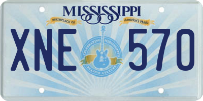 MS license plate XNE570