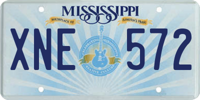 MS license plate XNE572