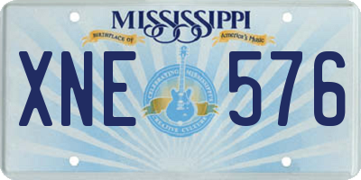 MS license plate XNE576