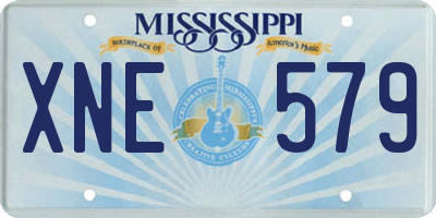 MS license plate XNE579
