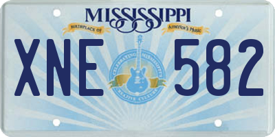 MS license plate XNE582