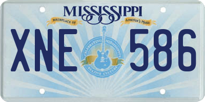 MS license plate XNE586