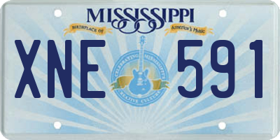 MS license plate XNE591