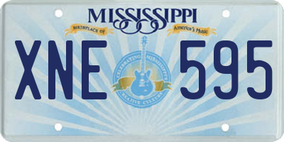MS license plate XNE595