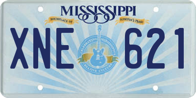 MS license plate XNE621