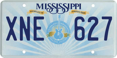 MS license plate XNE627
