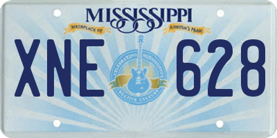 MS license plate XNE628