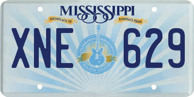 MS license plate XNE629