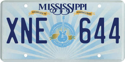 MS license plate XNE644
