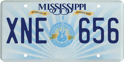MS license plate XNE656