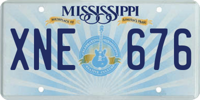 MS license plate XNE676