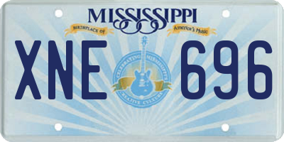 MS license plate XNE696