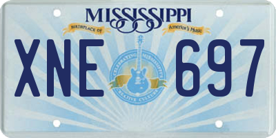 MS license plate XNE697
