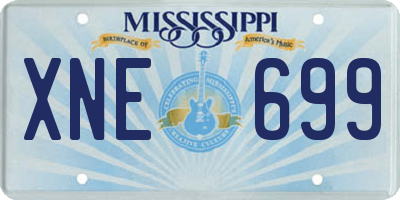 MS license plate XNE699