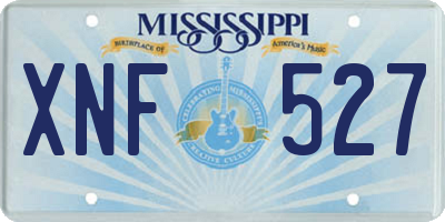 MS license plate XNF527