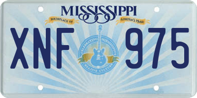 MS license plate XNF975