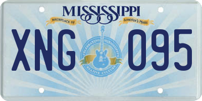 MS license plate XNG095