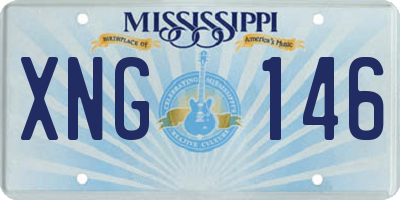 MS license plate XNG146