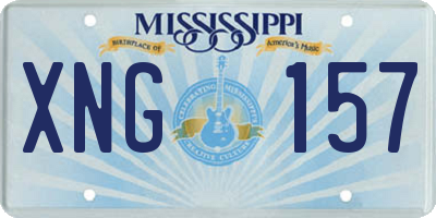 MS license plate XNG157