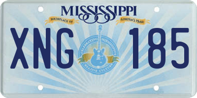 MS license plate XNG185