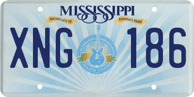 MS license plate XNG186