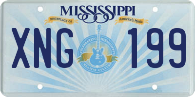 MS license plate XNG199