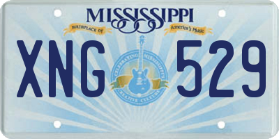 MS license plate XNG529