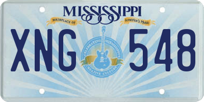 MS license plate XNG548