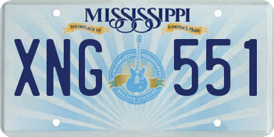 MS license plate XNG551