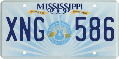 MS license plate XNG586