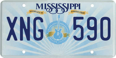MS license plate XNG590