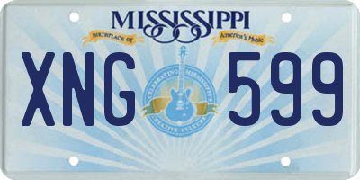 MS license plate XNG599