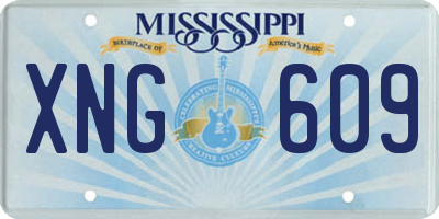 MS license plate XNG609