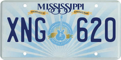 MS license plate XNG620