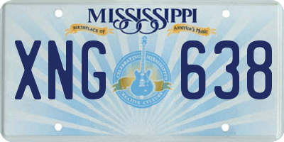 MS license plate XNG638