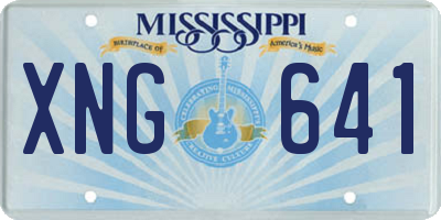 MS license plate XNG641