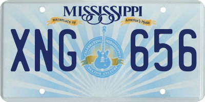 MS license plate XNG656
