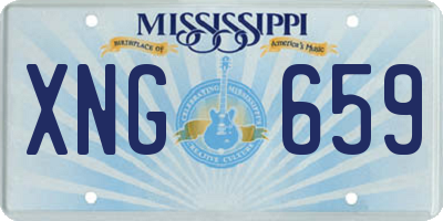 MS license plate XNG659