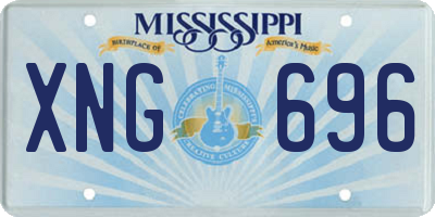 MS license plate XNG696