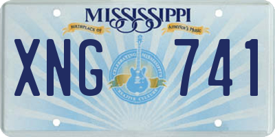MS license plate XNG741