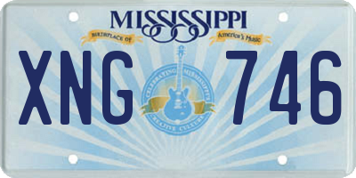 MS license plate XNG746