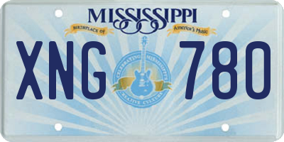 MS license plate XNG780