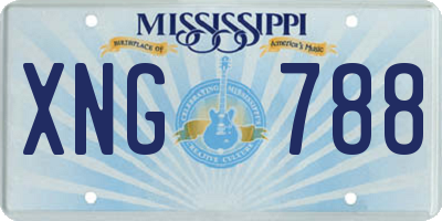 MS license plate XNG788