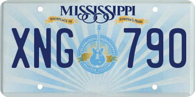 MS license plate XNG790