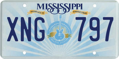 MS license plate XNG797