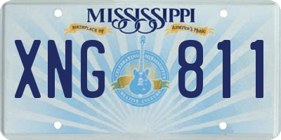 MS license plate XNG811