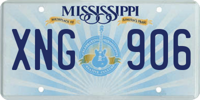 MS license plate XNG906